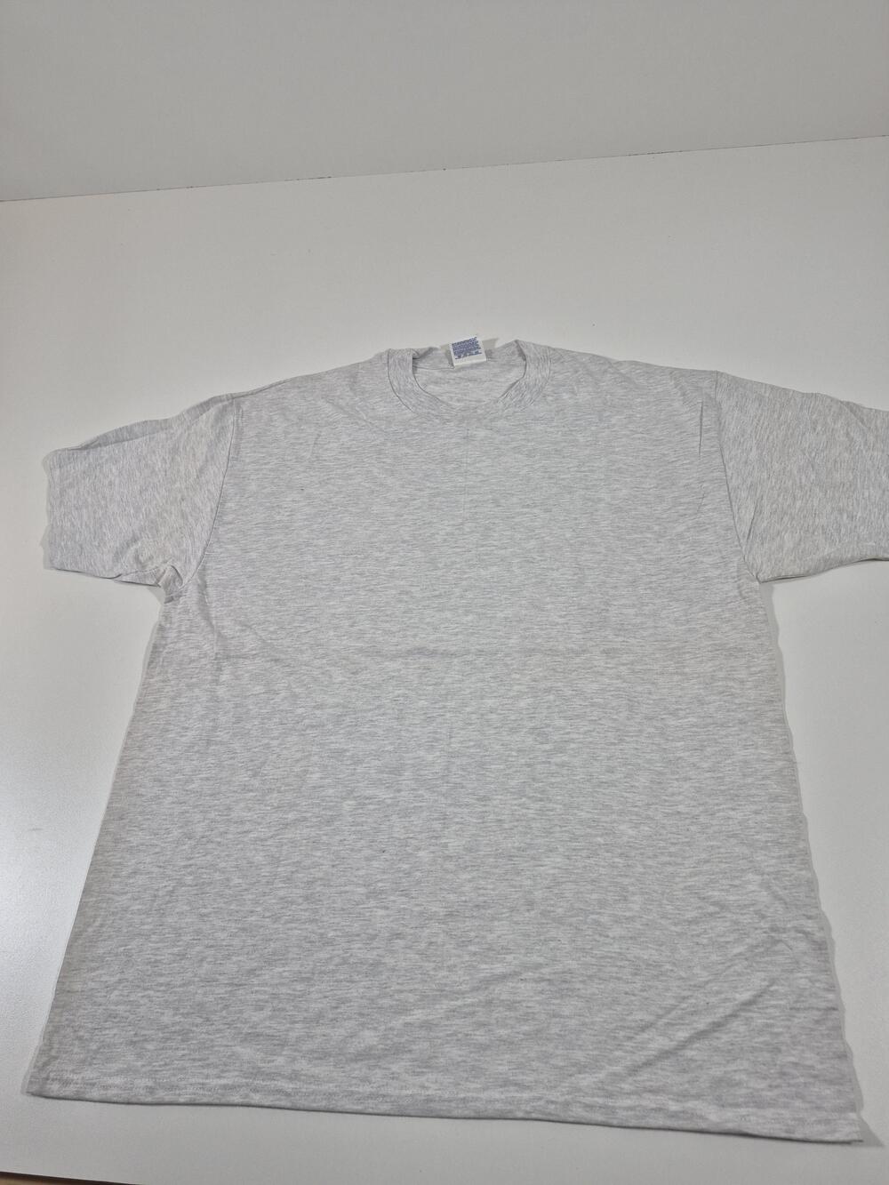 VTG Hanes Beefy-T Shirt Mens XL Gray Short Sleeve Blank Cotton Tee USA 90s